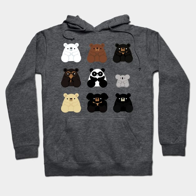 Types of bears Hoodie by KatherineBlowerDesigns